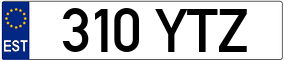 Trailer License Plate
